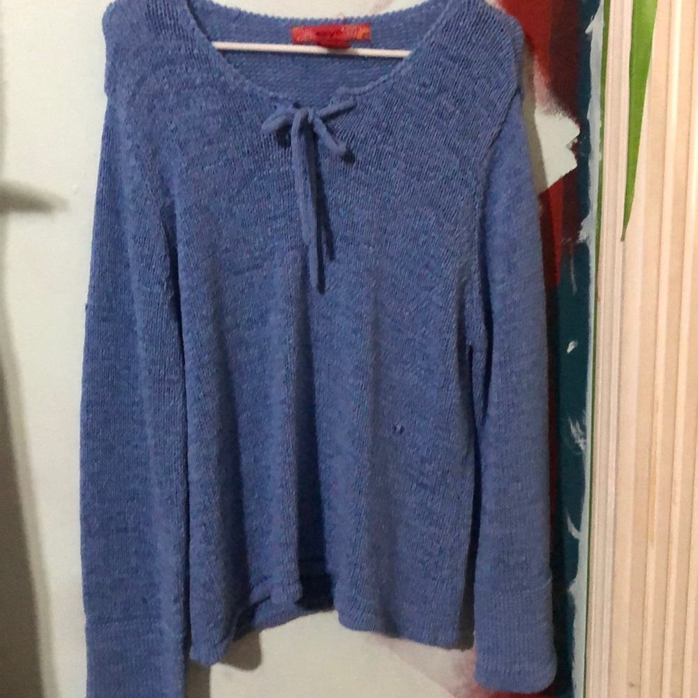 Very cute blue sweater